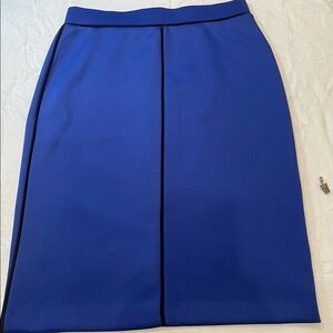 Beautiful Royal Blue Scuba Pencil Skirt